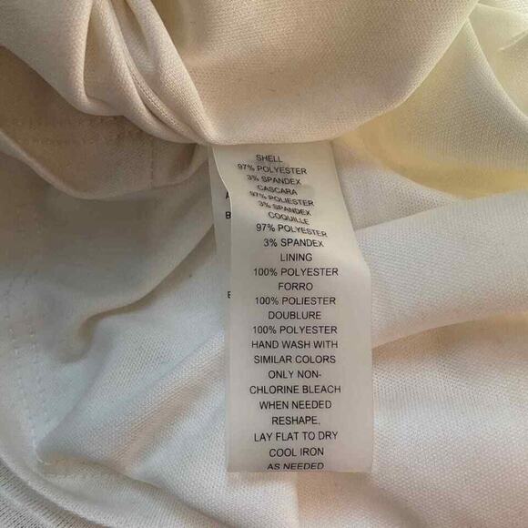 Vince Camuto Ivory Embellished Sequins Sheath Stretch Dress Ivory 10 New - Picture 8 of 10